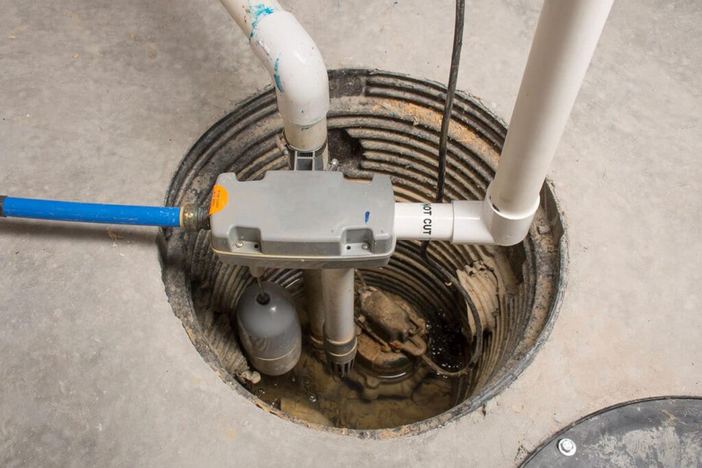 Sump Pumps in Lockport basement