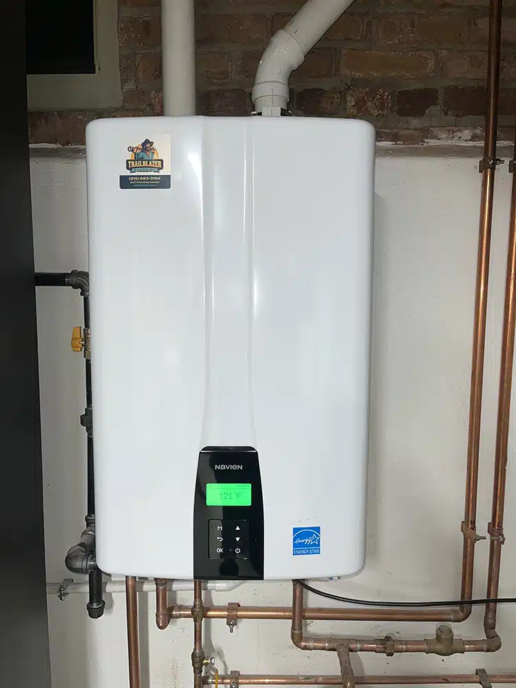 Tankless water heater.
