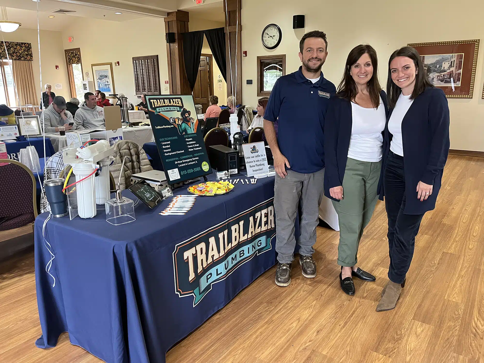 Trailblazer Plumbing booth in Lockport, IL.